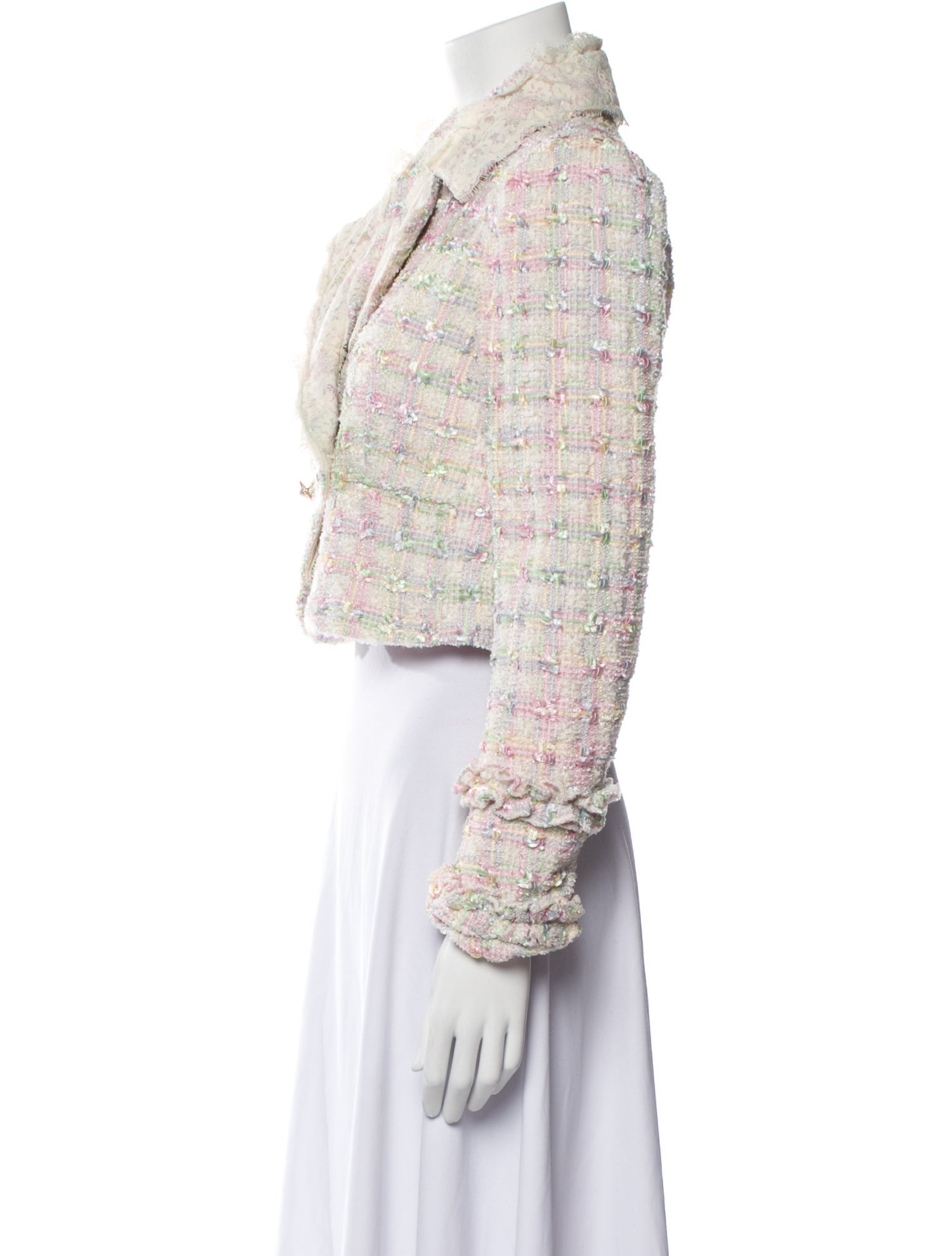 LoveShackFancy Tweed Pattern Bolero